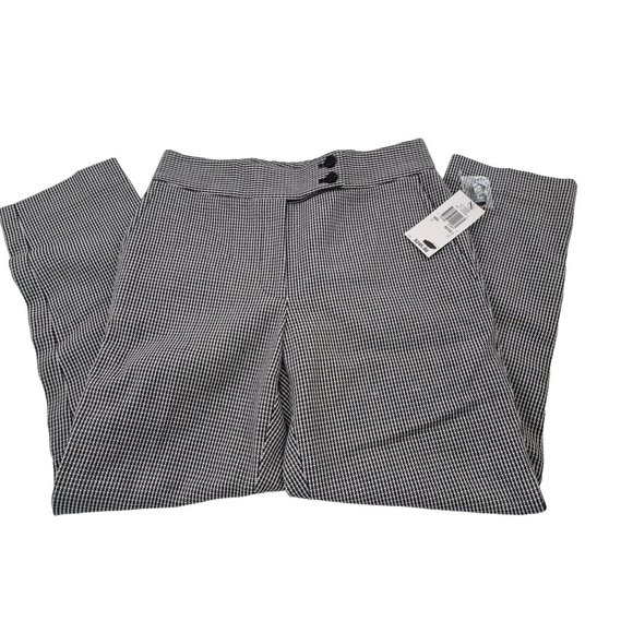 Anne Klein New York $245 Herringbone part silk  dress pant‎ size 2P - Picture 3 of 7